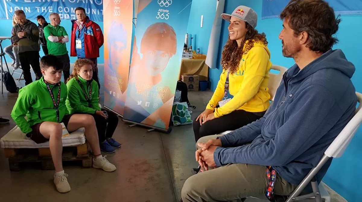Fox shares wisdom with Youth Olympic hopefuls