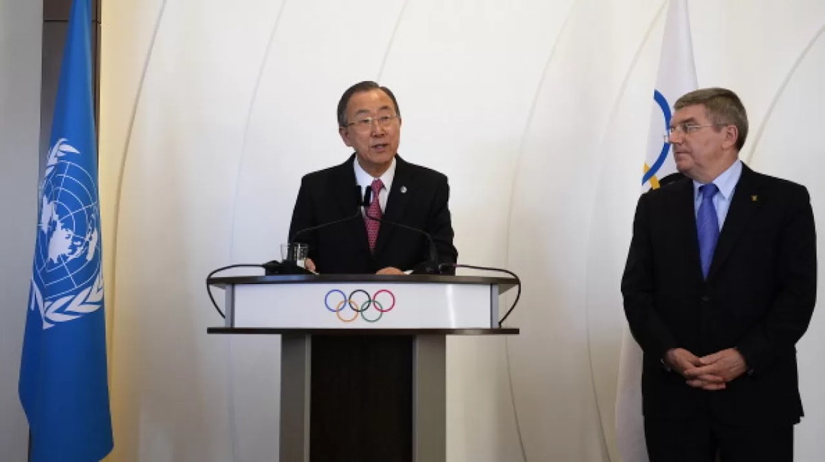 Bach calls for sport to be included in UN Goals