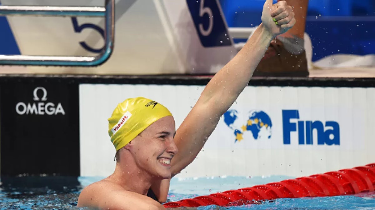 Swimmers finish World Championships in style