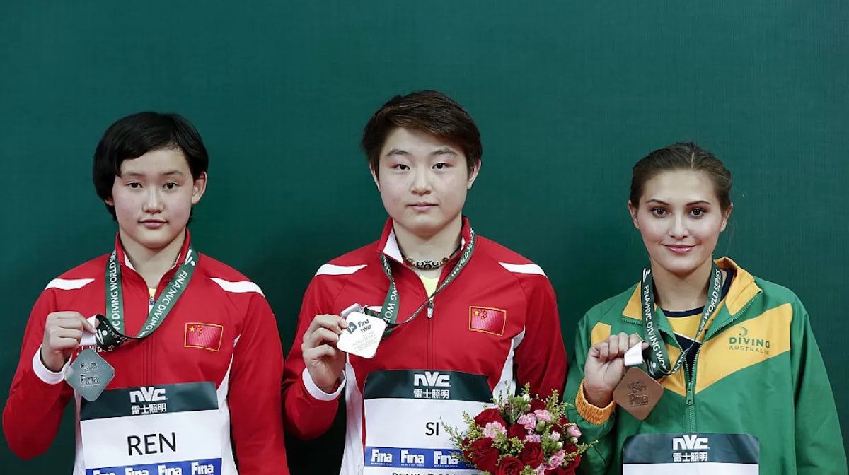 Wu takes diving bronze at World Series