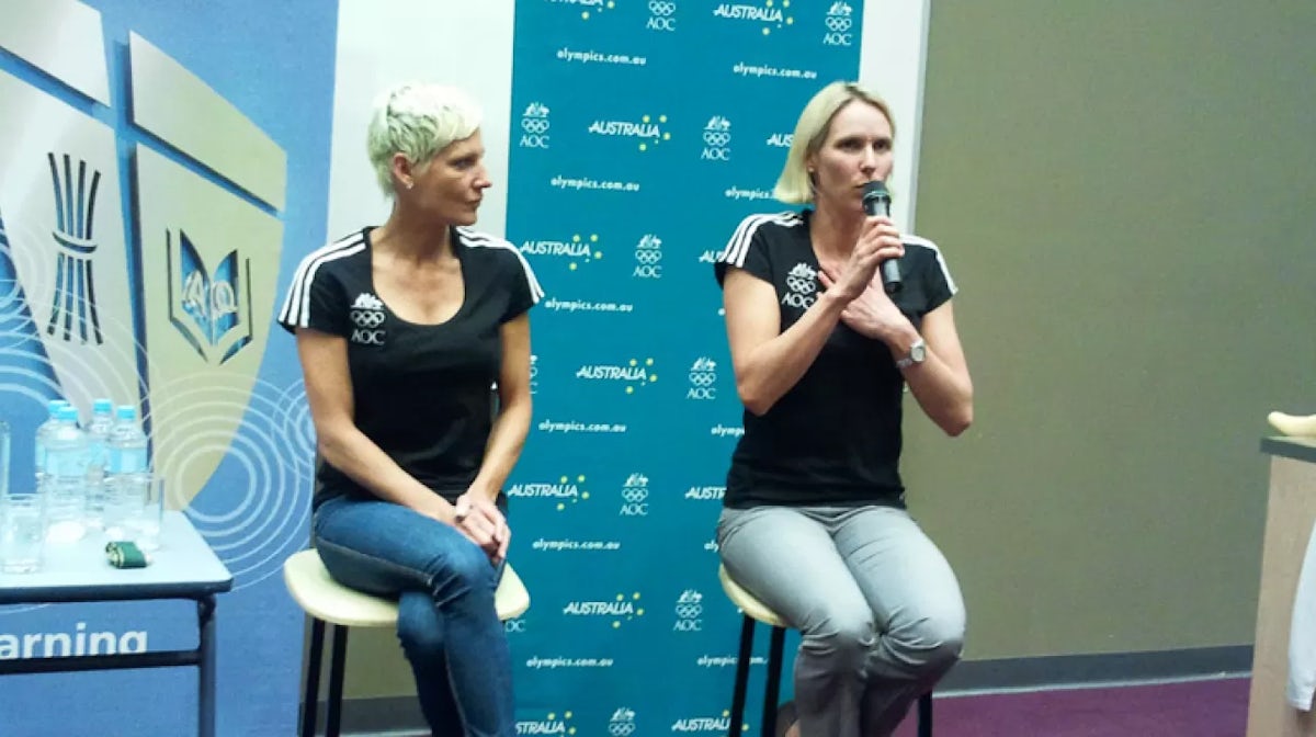 Gold medallists in Queensland for Talk to a Champ