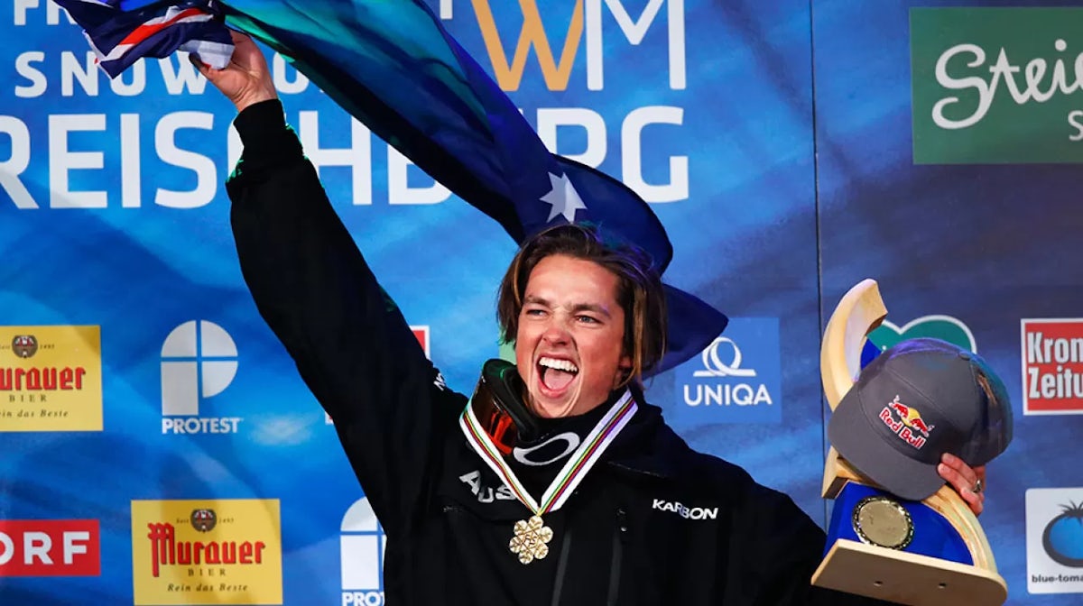 James elated with halfpipe world title