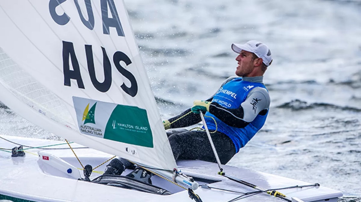 Aussies medal in Laser and 49er at World Championship Test Event