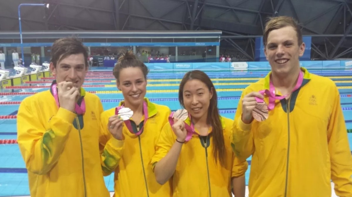 Bronze begins swimming campaign