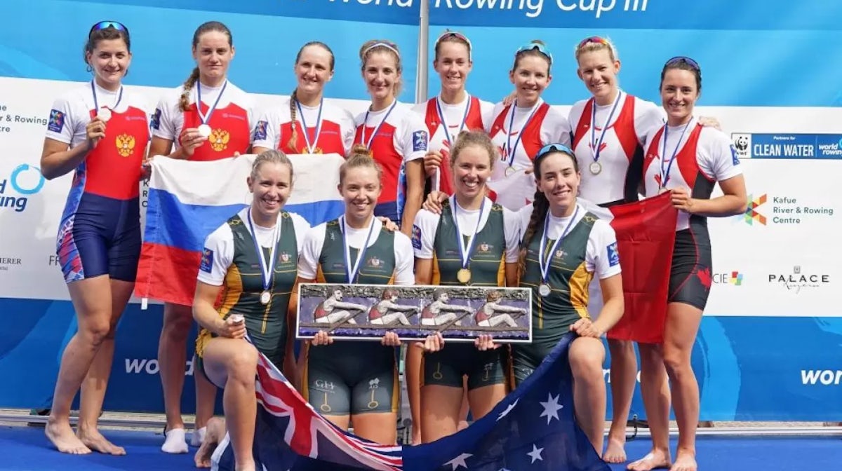 Australia adds another 3 medals to Rowing World Cup 3 tally