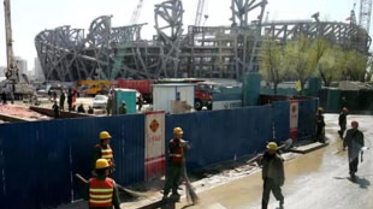Beijing Olympic Venue Contruction On Track