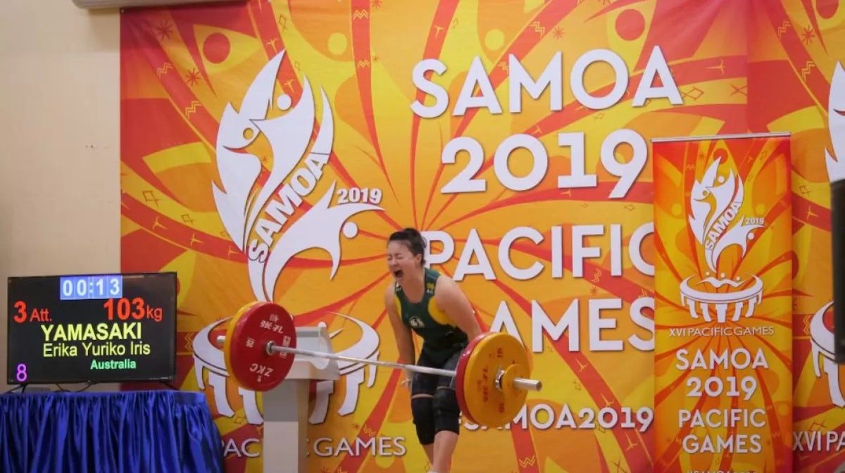 Erika Yamasaki wins gold at Samoa 2019 - AOC