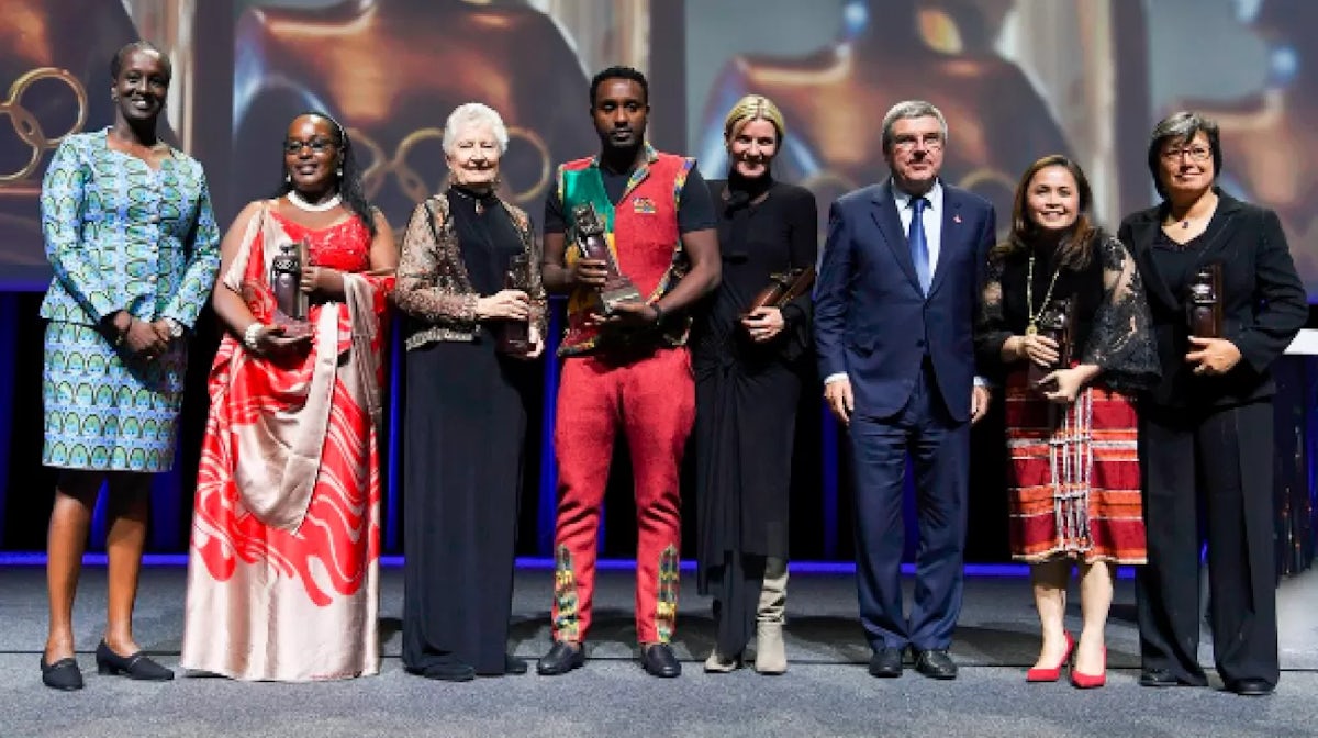 IOC awards 2016 Women and Sport Trophies