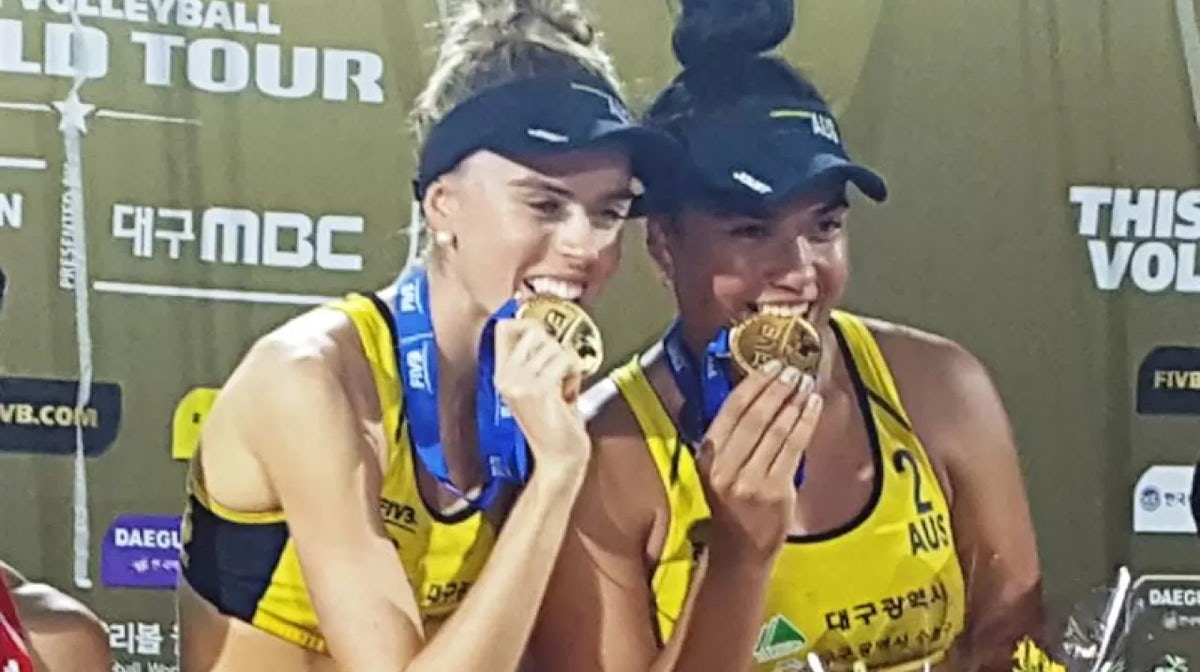 Aussies win gold on FIVB Beach Volleyball World Tour