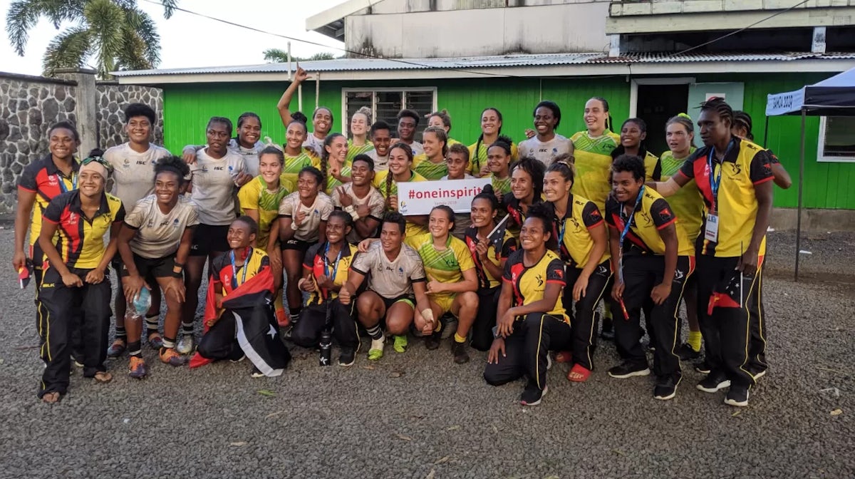 Australia and PNG Sevens Team at Samoa 2019 - AOC