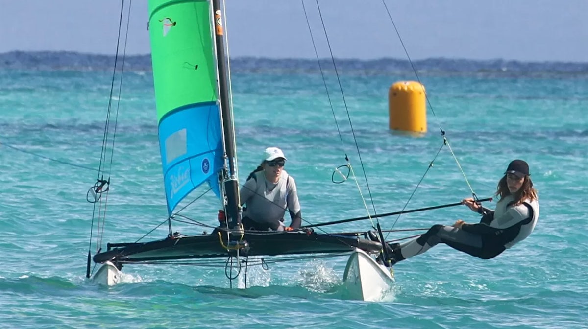 Sarah Hoffman and Tom Dawson in action at Samoa 2019 - Karyn Gojnich / Ausralian Sailing