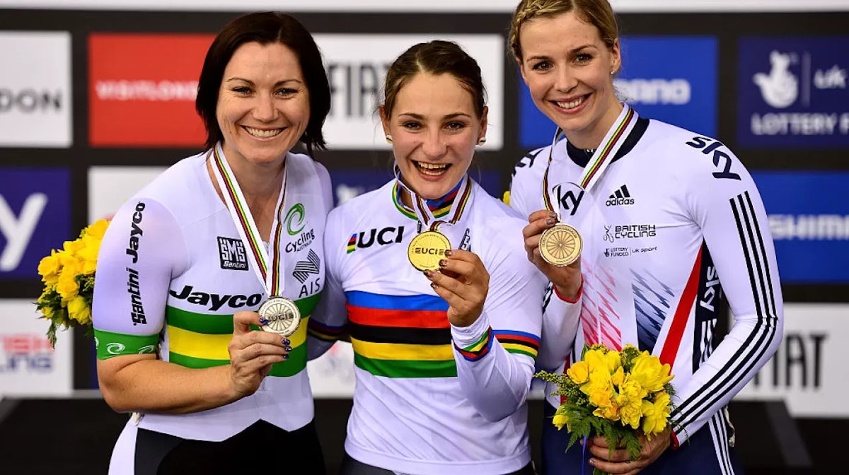 Anna Meares grabs silver in keirin