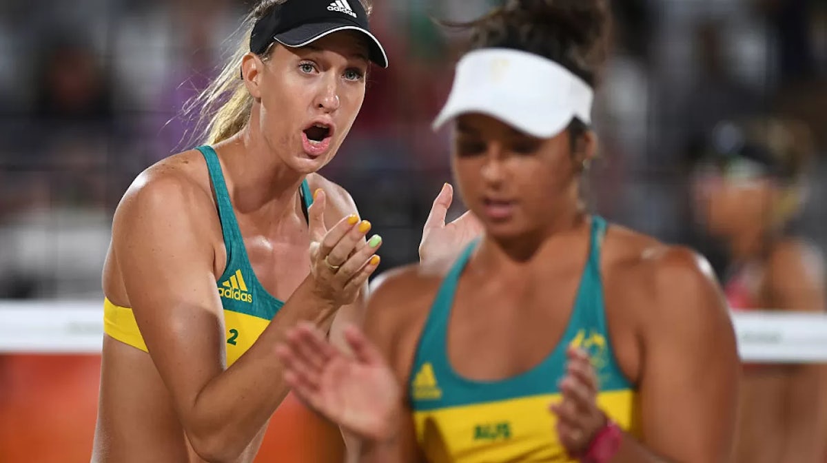 USA too strong for Aussie beach volleyball debutantes.
