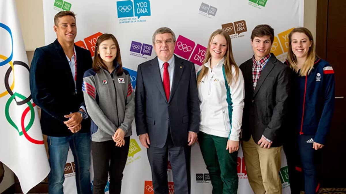 IOC President shares ideas with athletes on future Youth Olympic Games