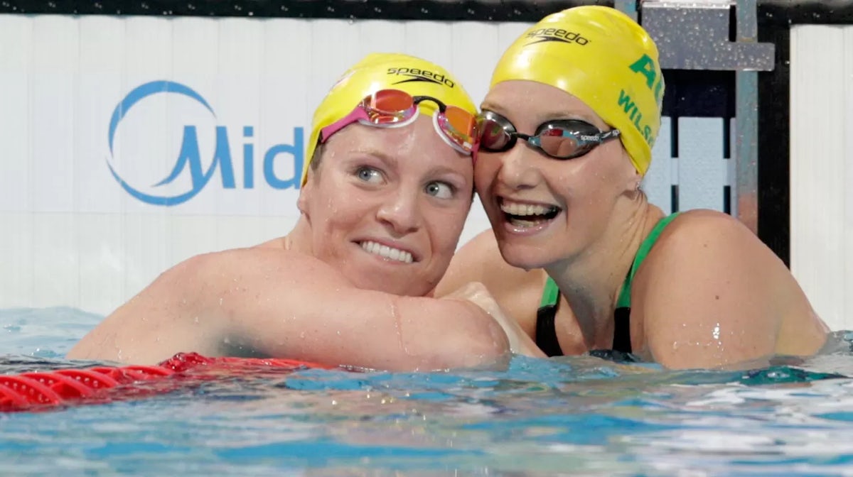Golden double for Aussie swimmers