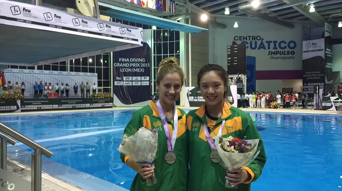 Easter Sunday silver for diving pair