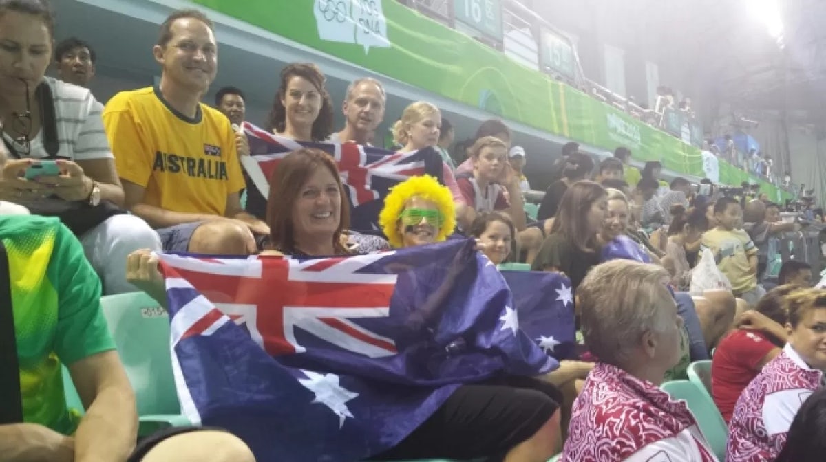 Friends and Families show up in droves to support the Aussies