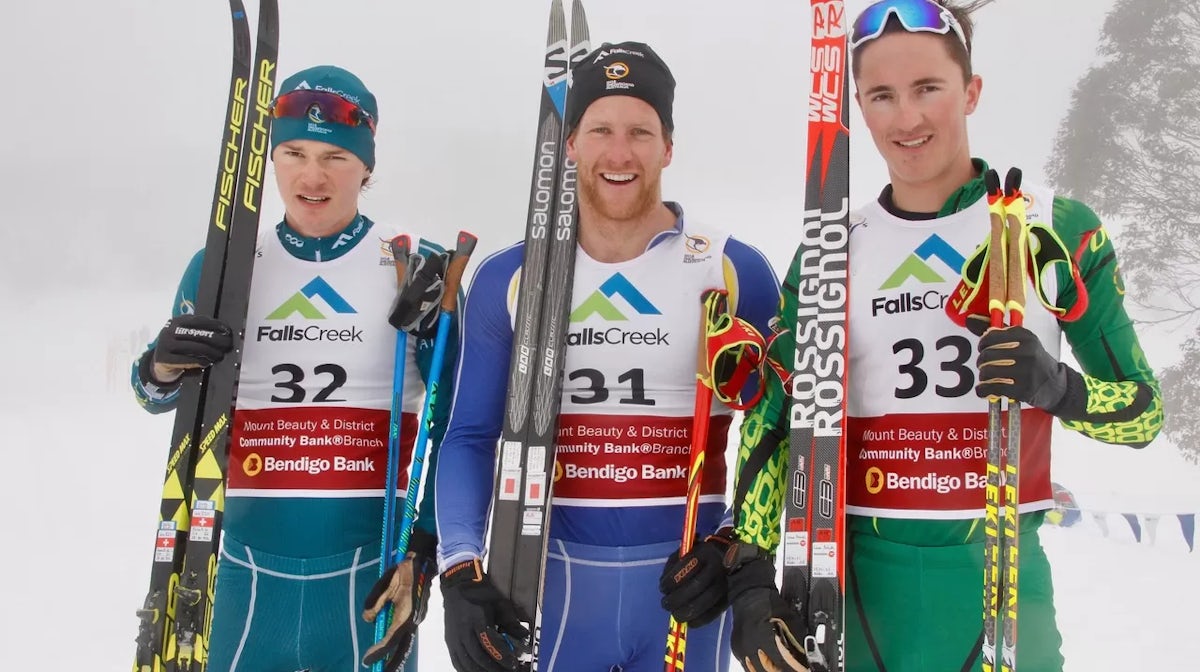 2019 AUS Day 1 Classic Sprint Men Podium - de Campo Belilngham Braendli - SSA