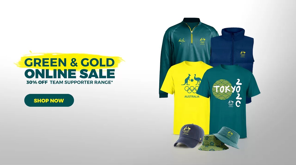 Australian Team Shop - Green & Gold Sale