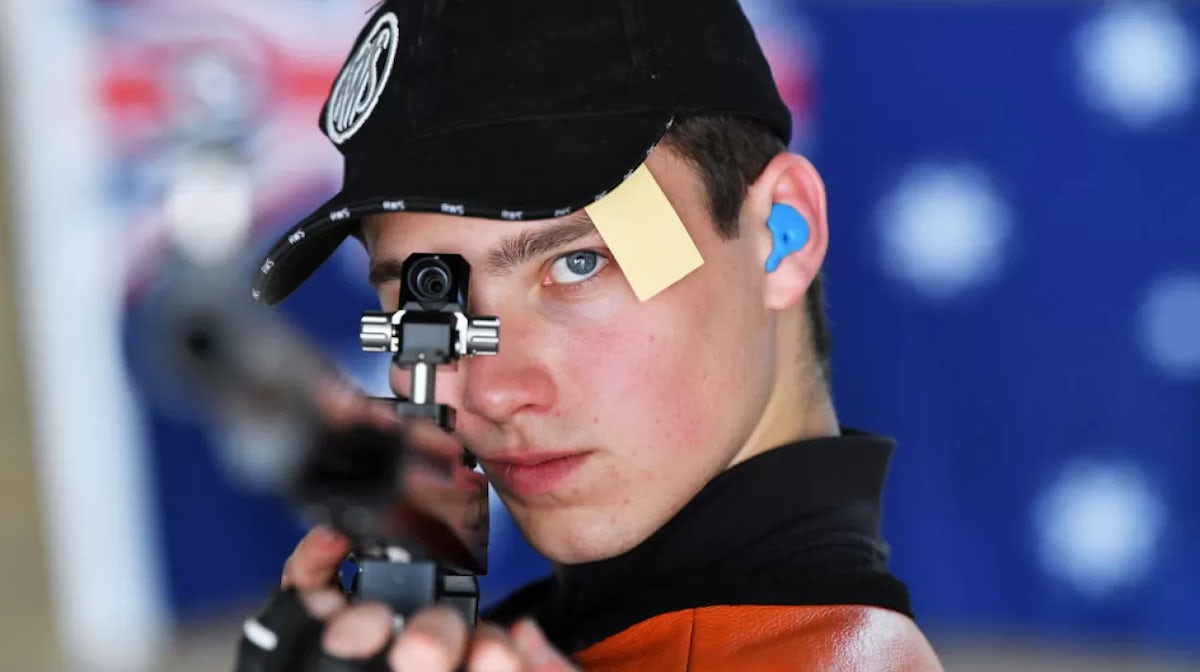 Alex Hoberg of South Australia during the Australia Olympic Games 50 metre Three Position Rifle Men Nomination Trials at the South Australia State Range at Wingfield on March 20, 2020 .