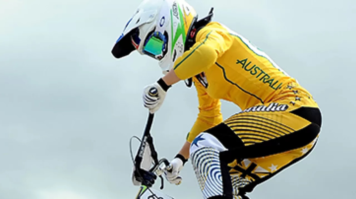 Buchanan wins BMX time trial world title, eyes Olympic qualifier