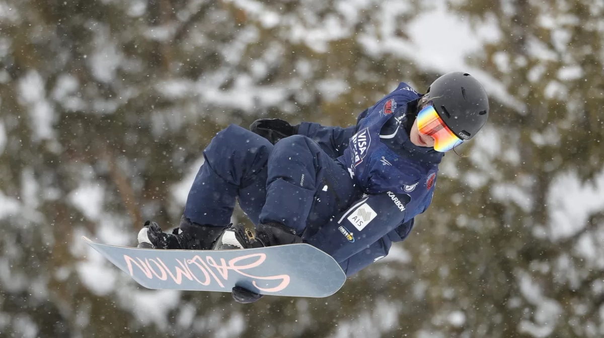 Tess Coady of Australia competes in the women's snowboard big air qualifications during Day 5 of the Aspen 2021 FIS Snowboard and Freeski World Championship on March 14, 2021 at Buttermilk Ski Resort in Aspen, Colorado. (Photo by Ezra Shaw/Getty Images)